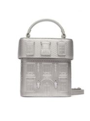KARL LAGERFELD Torebka B4W30113 Srebrny. Szare kuferki damskie KARL LAGERFELD, bez wzorów, ze skóry, bez dodatków. Za 1,299.00 zł.