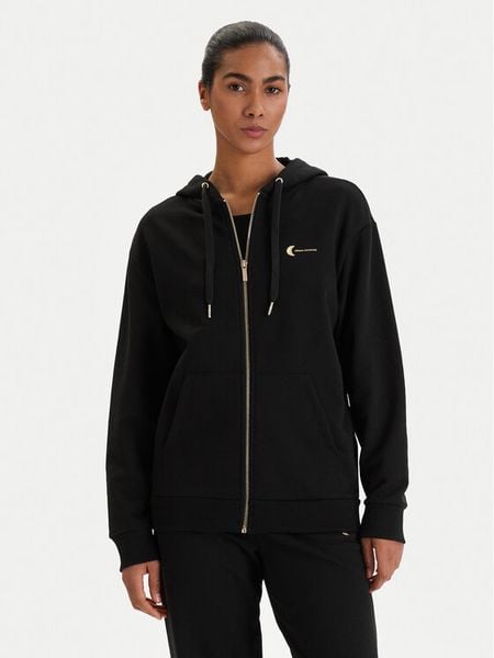 Armani Exchange Bluza XW001847 AF18853 UC001 Czarny Regular Fit. Czarne bluzy damskie Armani Exchange, s, bez wzorów, bez kaptura. Za 549.99 zł.