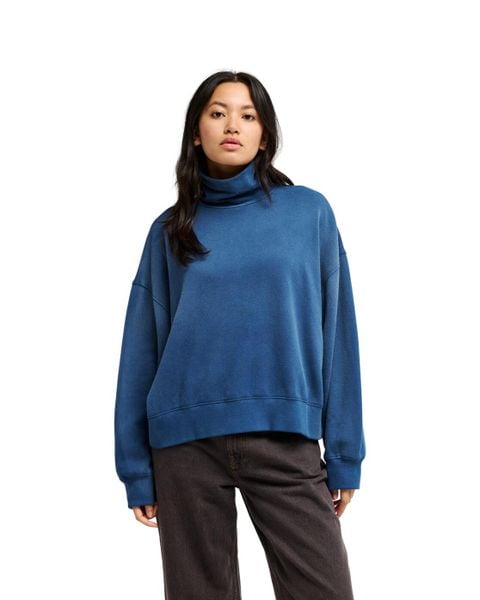Bluza dla Kobiety FOX RIVER Niebieski. Niebieskie bluzy damskie Quiksilver, m, bez wzorów, z bawełny, bez kaptura. Za 339.99 zł.