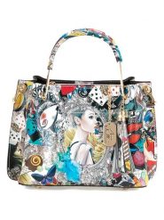 Anna Morellini Skórzana torebka "Marlit" ze wzorem - 26 x 21 x 13 cm rozmiar: onesize. Torebki klasyczne damskie Anna Morellini, z materiału, przez ramię, bez dodatków. Za 314.05 zł.