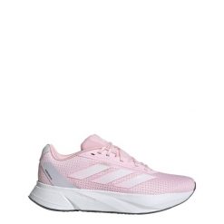 Buty Duramo SL. Białe obuwie sportowe damskie Adidas, z materiału, bez zapięcia, do biegania. Za 299.00 zł.