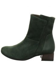 Think! Skórzane botki "Delicia" w kolorze zielonym rozmiar: 36,5. Zielone botki damskie Think!, eleganckie, bez obcasa, bez zapięcia. Za 245.96 zł.