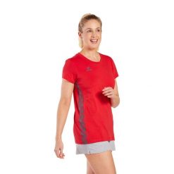 Damska koszulka Erima Essential Team. Czerwone koszulki sportowe damskie Erima, xs, bez wzorów, z bawełny, bez ramiączek, do piłki nożnej. Za 147.50 zł.