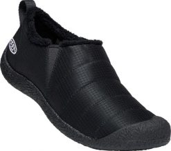Buty turystyczne Howser II dla kobiet. Czarne obuwie trekkingowe damskie Keen, z materiału, bez zapięcia. Za 454.80 zł.