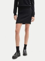 Tom Tailor Spódnica mini 1044649 Czarny Regular Fit. Czarne spódnice damskie Tom Tailor, bez wzorów, z syntetyku, mini. Za 149.99 zł.