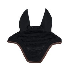 Skórzana czapka dla konia Kentucky Wellington. Czarne czapki damskie KENTUCKY HORSEWEAR, bez wzorów. Za 417.50 zł.