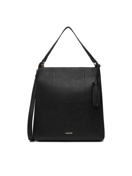 Lasocki Torebka C-LSK-L-015-08 Czarny. Czarne listonoszki damskie Lasocki, bez wzorów, z materiału, bez dodatków. Za 169.99 zł.
