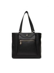Beverly Hills Polo Club Torebka C-BHPC-L-002-08 Czarny. Czarne shopper bag Beverly Hills Polo Club, bez wzorów, z materiału, bez dodatków. Za 229.99 zł.