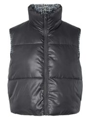 Pieces Kamizelka pikowana w kolorze szarym rozmiar: XL. Szare kamizelki damskie Pieces, xl, bez wzorów, bez kaptura. Za 123.25 zł.