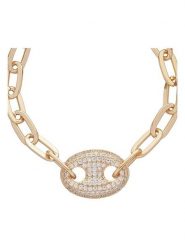 U.S. Polo Assn. Pozłacana bransoletka z elementem ozdobnym rozmiar: onesize. Żółte bransoletki damskie U.S. Polo Assn., metalowe. Za 131.43 zł.