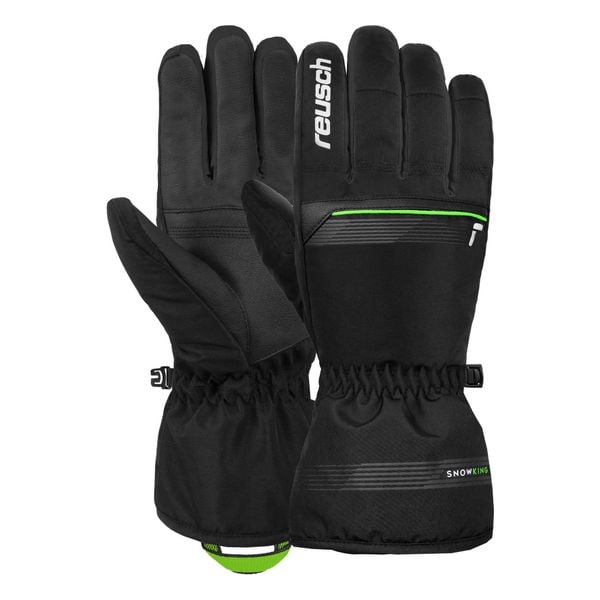 Rękawice REUSCH Snow King. Czarne rękawiczki damskie REUSCH, bez wzorów. Za 123.58 zł.