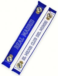 Szalik kibicowski dwustronny Real Madryt. Szaliki damskie REAL MADRID, bez wzorów, z materiału. Za 119.00 zł.