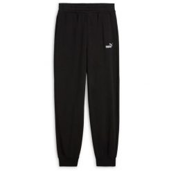 Spodnie damskie PUMA ESS Small No. 1 Logo Comfort High-Waist. Czarne spodnie sportowe damskie Puma, l, bez wzorów, z bawełny, z podwyższonym stanem, na fitness i siłownię. Za 144.99 zł.