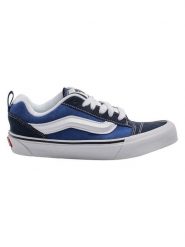 Vans Skórzane sneakersy "Knu Skool" w kolorze granatowym rozmiar: 42. Niebieskie obuwie sportowe damskie Vans, bez zapięcia. Za 239.99 zł.