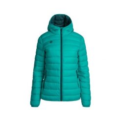 SINDU W V2 Damska ultralekka, wiatroszczelna kurtka termiczna z możliwością spak. Zielone kurtki damskie Izas, m, bez wzorów, z nylonu, bez kaptura. W wyprzedaży za 356.48 zł.