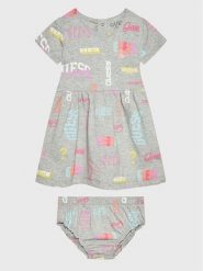 Guess Sukienka codzienna A3RK00 J1313 Szary Regular Fit. Szare sukienki dziewczęce Guess, z aplikacjami, z syntetyku, bez ramiączek, proste. Za 189.99 zł.