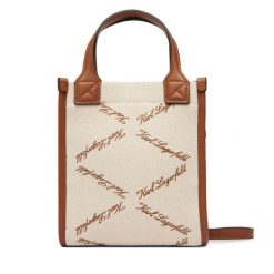 Torebka KARL LAGERFELD. Brązowe torebki klasyczne damskie KARL LAGERFELD, bez dodatków. Za 649.99 zł.