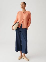 OPUS Bluzka "Fabell" w kolorze pomarańczowym rozmiar: 40. Pomarańczowe bluzki damskie Opus, bez wzorów, bez kołnierzyka, bez ramiączek. Za 180.06 zł.