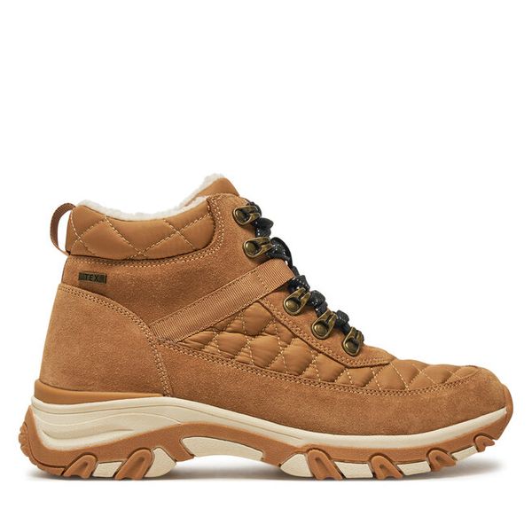 Trapery Caprice. Brązowe trapery damskie Caprice, bez zapięcia. Za 299.99 zł.