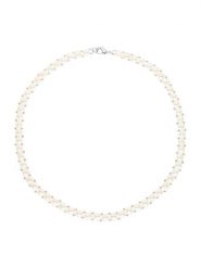 Mitzuko Naszyjnik perłowy w kolorze białym - dł. 40 cm rozmiar: onesize. Białe naszyjniki damskie Mitzuko, z perłą, srebrne. Za 252.34 zł.