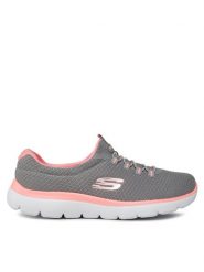 Skechers Sneakersy Summits 12980/GYPK Szary. Szare obuwie sportowe damskie Skechers, z materiału, bez zapięcia. Za 209.00 zł.