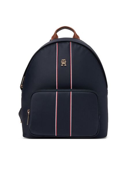 Tommy Hilfiger Plecak Popette Dome AW0AW17651 Granatowy. Niebieskie plecaki Tommy Hilfiger, bez wzorów, z materiału. Za 327.99 zł.