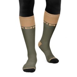 Skarpety snowboardowe Siroko Fuji Olive Green. Zielone skarpetki damskie SIROKO, bez wzorów, z bawełny. Za 84.00 zł.