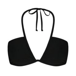 Damski top do kostiumu kąpielowego Barts Solid Plunge Halter. Czarne bikini Barts, bez wzorów. Za 194.50 zł.