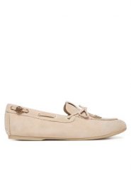 Guess Mokasyny FLPAIS SUE14 Beżowy. Brązowe mokasyny damskie Guess, ze skóry, bez obcasa. Za 589.99 zł.