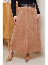 Curvy Lady Spódnica w kolorze jasnobrązowym rozmiar: 44/46. Brązowe spódnice damskie Curvy Lady, bez wzorów, z tkaniny, klasyczne, maxi. Za 113.63 zł.