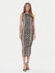MICHAEL Michael Kors Sukienka koktajlowa MT58319HMC Beżowy Slim Fit. Brązowe sukienki damskie MICHAEL Michael Kors, bez wzorów, z wiskozy, wizytowe, bez ramiączek. Za 549.99 zł.