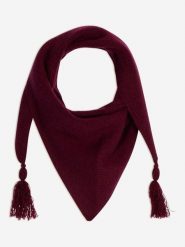 Just Cashmere Kaszmirowy szal "Lima" w kolorze bordowym rozmiar: onesize. Czerwone szaliki damskie Just Cashmere, bez wzorów, z kaszmiru. Za 239.99 zł.