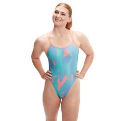 Strój Kąpielowy Speedo Digital Starback Banana Leaf – Niebieski - Rozmiar 26. Czerwone stroje jednoczęściowe Speedo, bez wzorów. Za 288.42 zł.