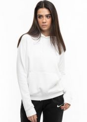 Bluza sportowa damska Nike Wmns Park 20 Fleece. Białe bluzy damskie Nike, l, bez wzorów, z bawełny, z kapturem. Za 269.10 zł.
