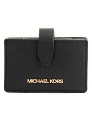 Michael Kors Etui w kolorze czarnym na karty - 10,5 x 7 x 3 cm rozmiar: onesize. Czarne portfele damskie Michael Kors, bez wzorów, z materiału. Za 251.74 zł.
