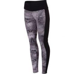 Legginsy treningowe damskie SPDF005 - allover czarno-biały. Białe legginsy damskie 4F, z nadrukiem, z materiału. W wyprzedaży za 129.99 zł.