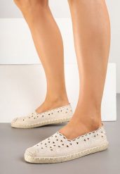 Beżowe Ażurowe Espadryle Vices z Ozdobną Plecionką Arivrae. Brązowe espadryle damskie Born2be, w ażurowe wzory, bez obcasa, na płaskiej podeszwie. Za 54.99 zł.