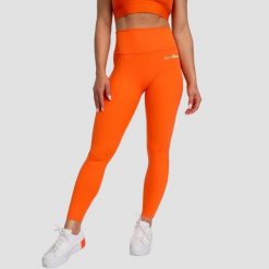 Legginsy damskie fitness z wysokim stanem pomarańczowe Limitless. Brązowe legginsy damskie GYMBEAM, m, bez wzorów, z elastanu. Za 112.90 zł.