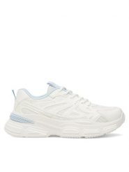 DeeZee Sneakersy WFA2549-1 Biały. Białe obuwie sportowe damskie DeeZee, z materiału, bez zapięcia. Za 119.99 zł.