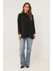 Soft Cashmere Sweter w kolorze czarnym rozmiar: 38/40. Czarne swetry klasyczne damskie Soft Cashmere, bez kołnierzyka. Za 152.99 zł.