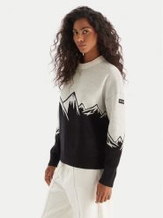 Roxy Sweter Cozy Sound ERJSW03657 Czarny Regular Fit. Czarne swetry klasyczne damskie Roxy, l, z bawełny, bez kołnierzyka. Za 459.99 zł.