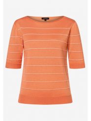 More & More Sweter w kolorze brzoskwiniowo-białym rozmiar: 38. Pomarańczowe swetry klasyczne damskie More & More, bez kołnierzyka. Za 118.56 zł.