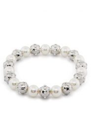 Marc Jacobs Naszyjnik Pearl Dot Statement Neklace 2R3JNC001J52 Srebrny. Szare naszyjniki damskie Marc Jacobs, metalowe. Za 1,489.00 zł.