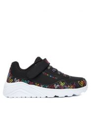 Skechers Sneakersy Uno Lite 314091L BKMT Czarny. Czarne buty sportowe dziewczęce Skechers, bez wzorów, z materiału, bez zapięcia. Za 269.99 zł.