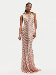 Fracomina Sukienka wieczorowa FQ24SD3029W66701 Różowy Slim Fit. Czerwone sukienki damskie Fracomina, bez wzorów, z syntetyku, wizytowe, bez ramiączek. Za 1,129.00 zł.