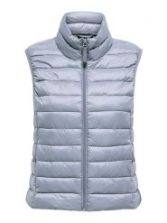 ONLY Kamizelka pikowana w kolorze błękitnym rozmiar: S-42/44. Niebieskie kamizelki damskie Only, s, bez wzorów, bez kaptura. Za 104.99 zł.