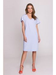 Stylove Sukienka w kolorze błękitnym rozmiar: XL. Niebieskie sukienki damskie Stylove, bez wzorów, bez ramiączek. Za 167.28 zł.