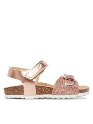 Geox Sandały J Adriel Girl J028MC 0BNEW C8124 M Różowy. Czerwone sandały dziewczęce Geox, ze skóry, bez obcasa, bez zapięcia. Za 199.99 zł.