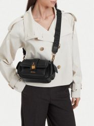 MEXX Torebka CEO-Mexx-M-001-10 Czarny. Czarne listonoszki damskie Mexx, bez wzorów, ze skóry, bez dodatków. Za 199.99 zł.