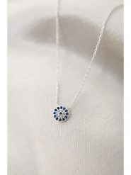 Lodie Silver Srebrny naszyjnik z elementem ozdobnym - dł. 43 cm rozmiar: onesize. Szare naszyjniki damskie Lodie Silver, z cyrkonią, srebrne. Za 39.49 zł.